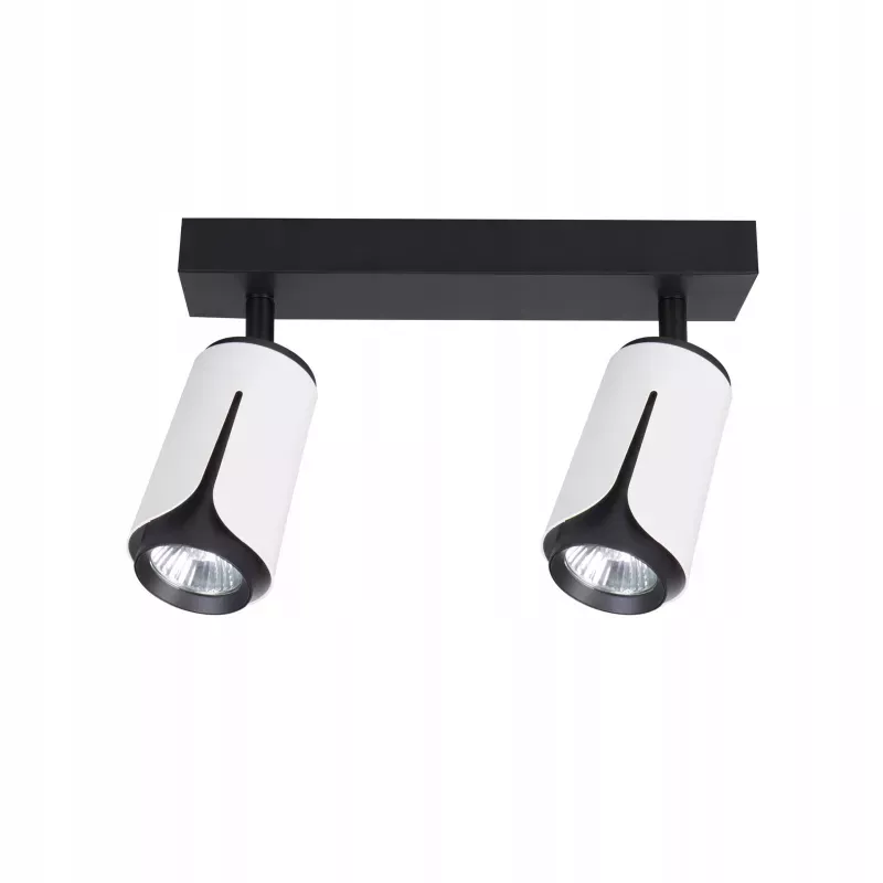 Kinkiet sufitowy 2x GU10 lampa oprawa spot reflektor biały + czarny XUDO-5904703011644