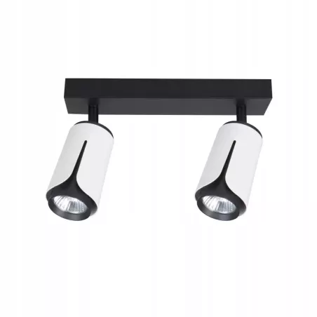 Kinkiet sufitowy 2x GU10 lampa oprawa spot reflektor biały + czarny XUDO-5904703011644