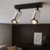 Kinkiet sufitowy 2x GU10 lampa oprawa spot reflektor biały + czarny XUDO-5904703011644