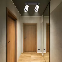 Kinkiet sufitowy 2x GU10 lampa oprawa spot reflektor biały + czarny XUDO-5904703011644