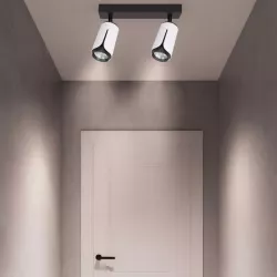 Kinkiet sufitowy 2x GU10 lampa oprawa spot reflektor biały + czarny XUDO-5904703011644