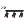 Kinkiet GU10 LED x3 czarny+złoty XD-IK263B-5904703011668