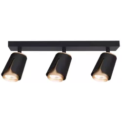 Kinkiet GU10 LED x3 czarny+złoty XD-IK263B-5904703011668