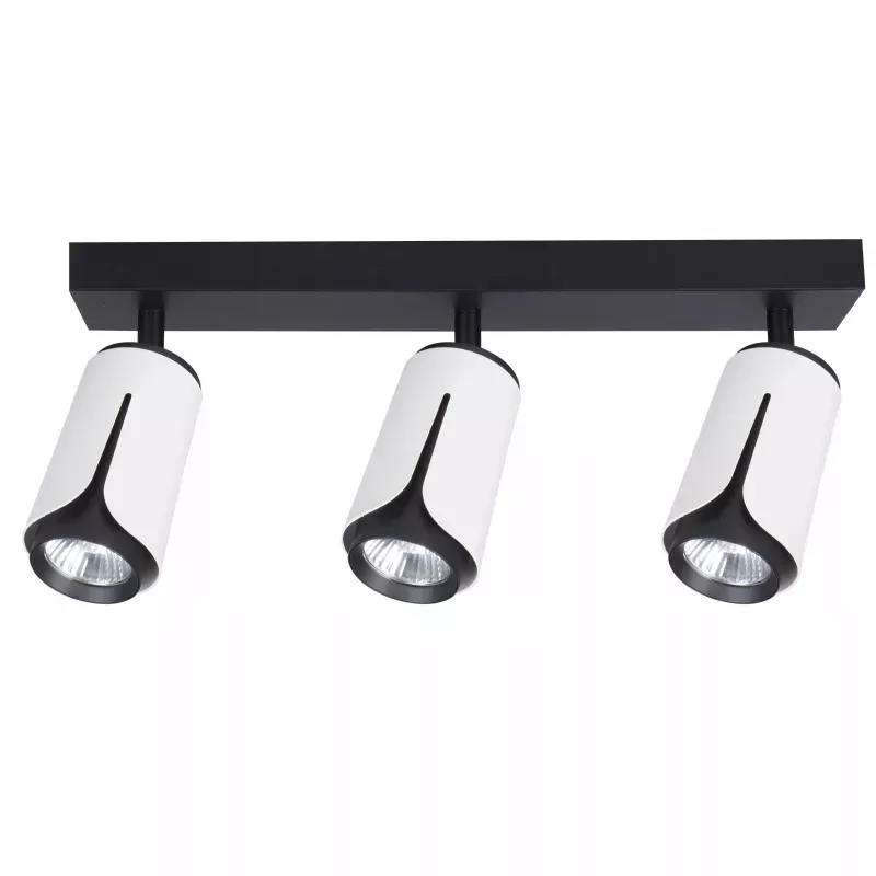 Kinkiet sufitowy 3x GU10 lampa oprawa spot reflektor biały + czarny XUDO-5904703011651