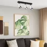 Kinkiet sufitowy 3x GU10 lampa oprawa spot reflektor biały + czarny XUDO-5904703011651