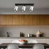 Kinkiet sufitowy 3x GU10 lampa oprawa spot reflektor biały + czarny XUDO-5904703011651
