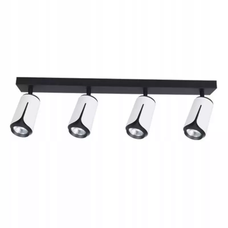 KINKIET 4 REFLEKTORY RUCHOME BIAŁO CZARNE LED GU10-5904703011682