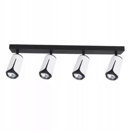 KINKIET 4 REFLEKTORY RUCHOME BIAŁO CZARNE LED GU10-5904703011682