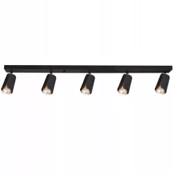Kinkiet sufitowy 5x GU10 lampa oprawa spot reflektor czarny + złoty XUDO-5904703011699