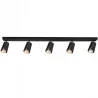 Kinkiet sufitowy 5x GU10 lampa oprawa spot reflektor czarny + złoty XUDO-5904703011699
