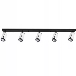 Kinkiet sufitowy 5x GU10 lampa oprawa spot reflektor biały + czarny XUDO-5904703011705