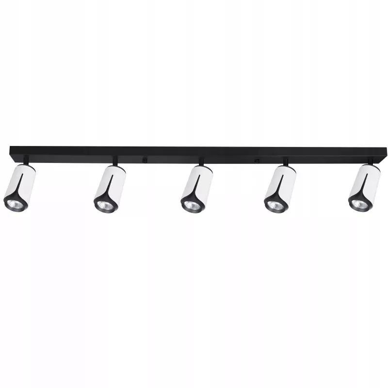 Kinkiet sufitowy 5x GU10 lampa oprawa spot reflektor biały + czarny XUDO-5904703011705