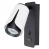 KINKIET do czytania ścienny lampa oprawa GU10 BIAŁY + czarny XUDO-5904703011743