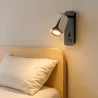 KINKIET do czytania ścienny lampa oprawa GU10 BIAŁY + czarny XUDO-5904703011743