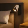 KINKIET do czytania ścienny lampa oprawa GU10 BIAŁY + czarny XUDO-5904703011743