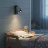 KINKIET do czytania ścienny lampa oprawa GU10 BIAŁY + czarny XUDO-5904703011743
