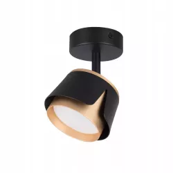 KINKIET LED lampa oprawa sufitowa GX53 CZARNY + ZŁOTY XUDO-5904703011804