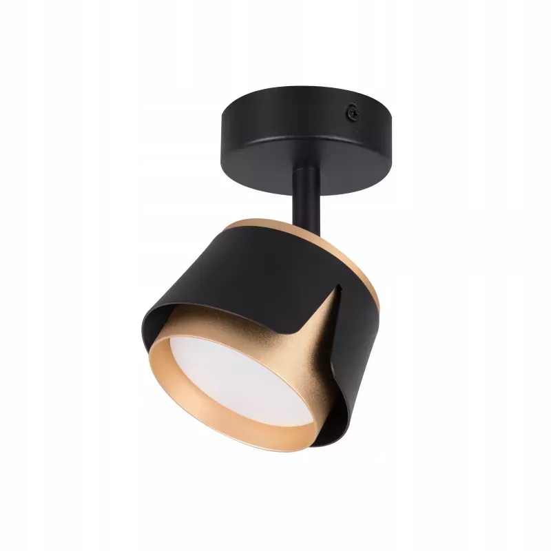 KINKIET LED lampa oprawa sufitowa GX53 CZARNY + ZŁOTY XUDO-5904703011804