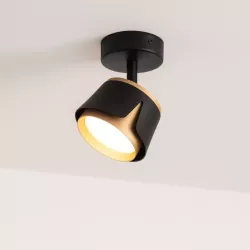 KINKIET LED lampa oprawa sufitowa GX53 CZARNY + ZŁOTY XUDO-5904703011804