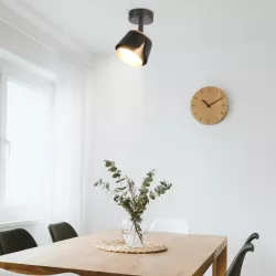 KINKIET LED lampa oprawa sufitowa GX53 CZARNY + ZŁOTY XUDO-5904703011804