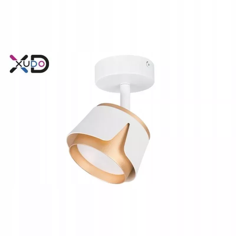 Kinkiet GX53 LED x1 biały+złoty-5904703011798