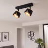 KINKIET LED lampa oprawa sufitowa 2x GX53 CZARNY + ZŁOTY XUDO-5904703011842