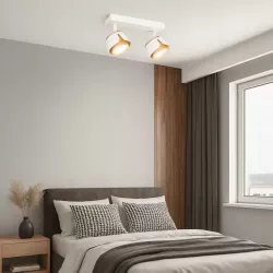 KINKIET LED lampa oprawa sufitowa 2x GX53 BIAŁY + ZŁOTY XUDO-5904703011835