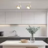 KINKIET LED lampa oprawa sufitowa 2x GX53 BIAŁY + ZŁOTY XUDO-5904703011835