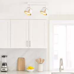 KINKIET LED lampa oprawa sufitowa 2x GX53 BIAŁY + ZŁOTY XUDO-5904703011835