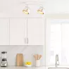 KINKIET LED lampa oprawa sufitowa 2x GX53 BIAŁY + ZŁOTY XUDO-5904703011835