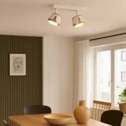 KINKIET LED lampa oprawa sufitowa 2x GX53 BIAŁY + ZŁOTY XUDO-5904703011835