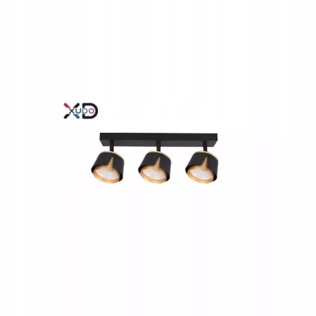 KINKIET LED GX53 35W CZARNY ZŁOTY OBROTOWY ALUMINIUM STAL-5904703011859