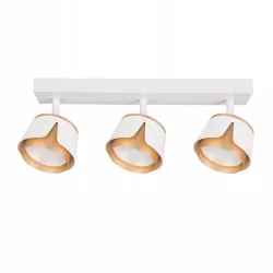KINKIET LED lampa oprawa sufitowa 3x GX53 Biały + ZŁOTY XUDO-5904703011866
