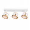 KINKIET LED lampa oprawa sufitowa 3x GX53 Biały + ZŁOTY XUDO-5904703011866