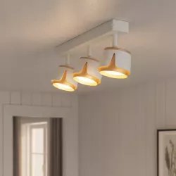 KINKIET LED lampa oprawa sufitowa 3x GX53 Biały + ZŁOTY XUDO-5904703011866