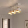 KINKIET LED lampa oprawa sufitowa 3x GX53 Biały + ZŁOTY XUDO-5904703011866