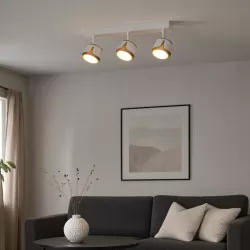 KINKIET LED lampa oprawa sufitowa 3x GX53 Biały + ZŁOTY XUDO-5904703011866