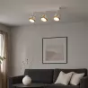 KINKIET LED lampa oprawa sufitowa 3x GX53 Biały + ZŁOTY XUDO-5904703011866