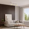 KINKIET LED lampa oprawa sufitowa 3x GX53 Biały + ZŁOTY XUDO-5904703011866