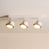 KINKIET LED lampa oprawa sufitowa 3x GX53 Biały + ZŁOTY XUDO-5904703011866