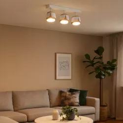 KINKIET LED lampa oprawa sufitowa 3x GX53 Biały + ZŁOTY XUDO-5904703011866
