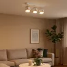 KINKIET LED lampa oprawa sufitowa 3x GX53 Biały + ZŁOTY XUDO-5904703011866