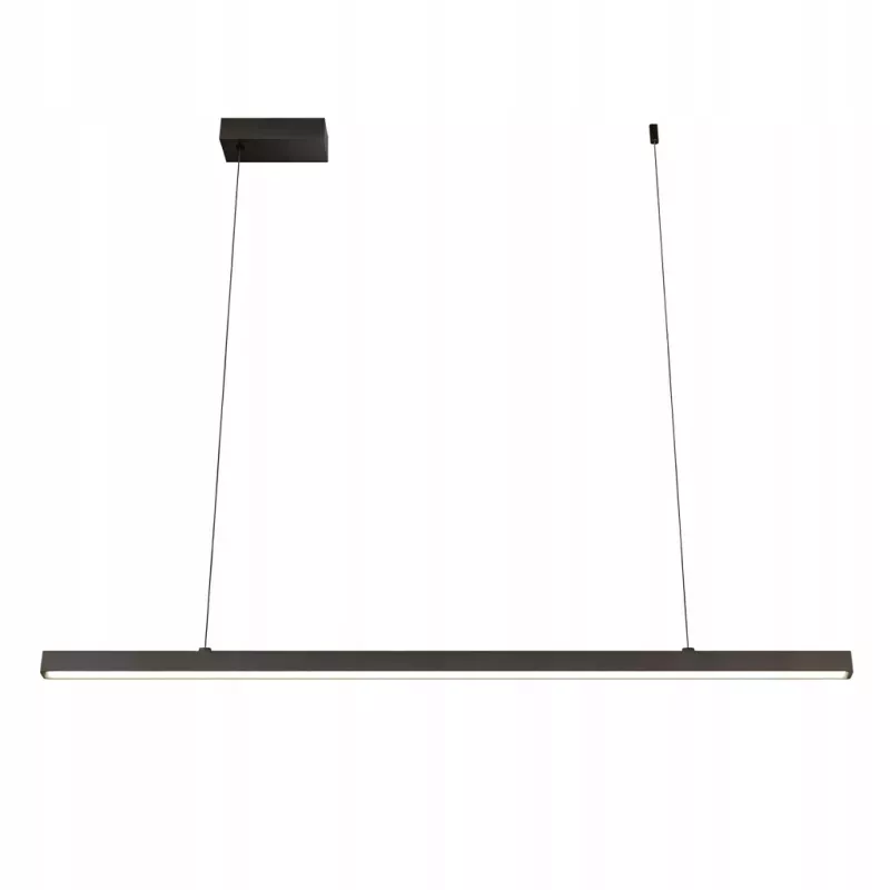 Lampa LED wisząca żyrandol liniowa biurowa 120cm 4000K czarna XUDO-5904703012580