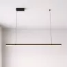 Lampa LED wisząca żyrandol liniowa biurowa 120cm 4000K czarna XUDO-5904703012580