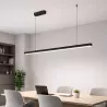 Lampa LED wisząca żyrandol liniowa biurowa 120cm 4000K czarna XUDO-5904703012580