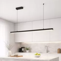 Lampa LED wisząca żyrandol liniowa biurowa 120cm 4000K czarna XUDO-5904703012580