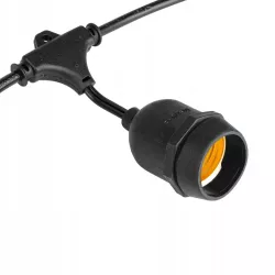 Girlanda Ogrodowa Świetlna 10M 10X Żarówka LED E27 Przewód Wodoszczelna-5904703014508