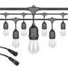 Girlanda Ogrodowa Świetlna 20M 20X Żarówka LED E27 Przewód Wodoszczelna-5904703014515