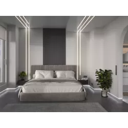 Profil Aluminiowy LED 2m Do Płyt GK Gipsowych 20mm Wpuszczany Regips klosz-5904703014539