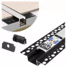 Profil Aluminiowy LED 2m Do Płyt GK Gipsowych 20mm Wpuszczany Regips klosz-5904703014546